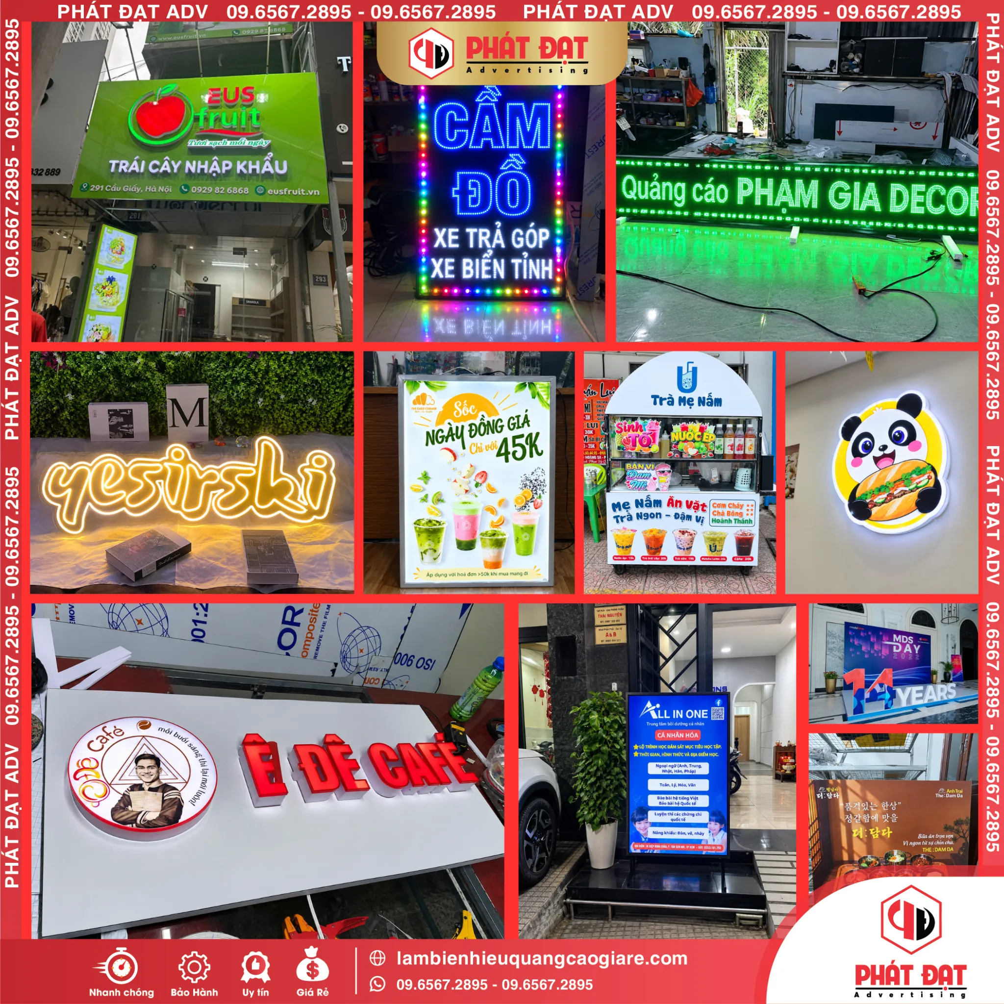 Làm Bảng Hiệu Trọn Gói TPHCM Giá Rẻ Theo Yêu Cầu