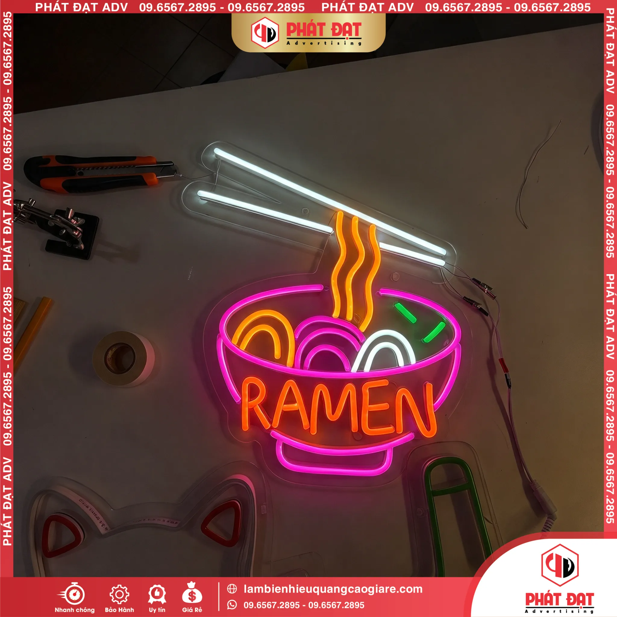 Làm bảng Led neon sign theo yêu cầu