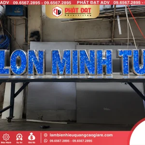 Gia Công Chữ Nổi Inox Đổ Đá