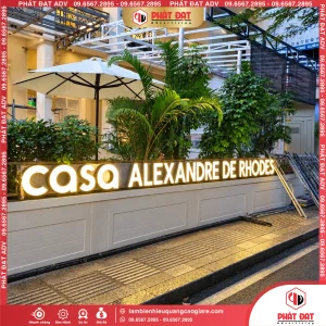 Gia công chữ nổi inox
