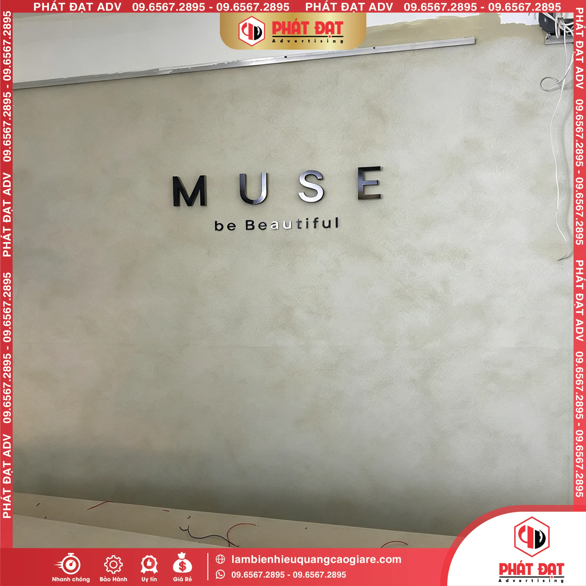 Làm bảng hiệu trọn gói Muse cao cấp theo yêu cầu