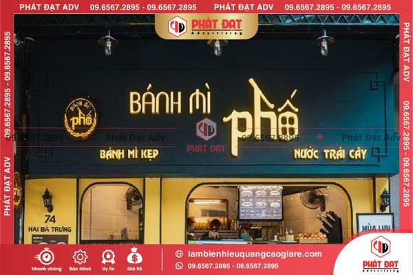 Làm chữ nhôm nổi 3D để trang trí nội thất, vách logo 3D