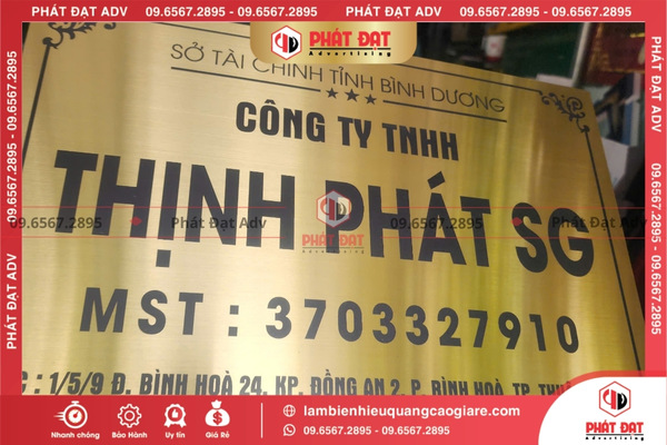 Các loại biển hiệu Công ty phổ biến, hiện đại