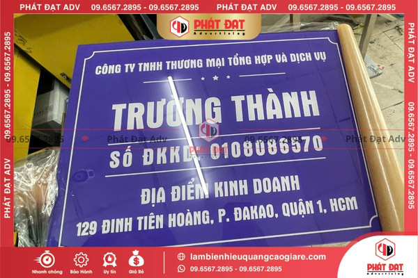Tại sao doanh nghiệp nào cũng cần làm biển hiệu Công ty?