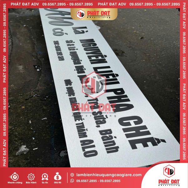 biển hiệu alu chữ cắt dán đẹp