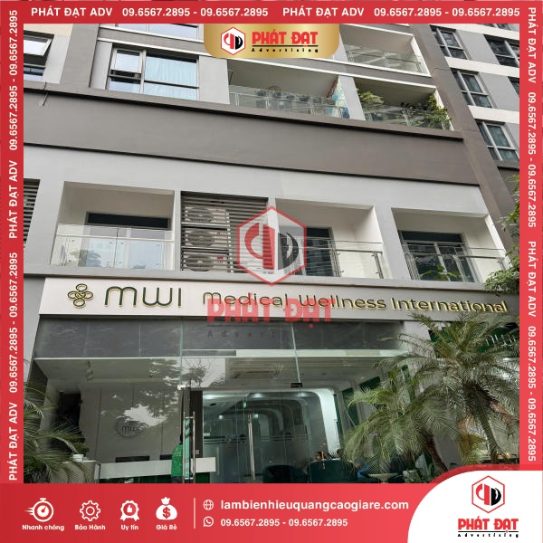 biển hiệu alu chữ nổi sáng chân
