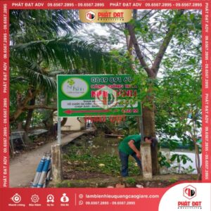 biển hiệu bạt cắm đất địa điểm tham quan