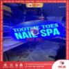 làm biển hiệu biển vẫy alu khoét lọng tiệm nail spa