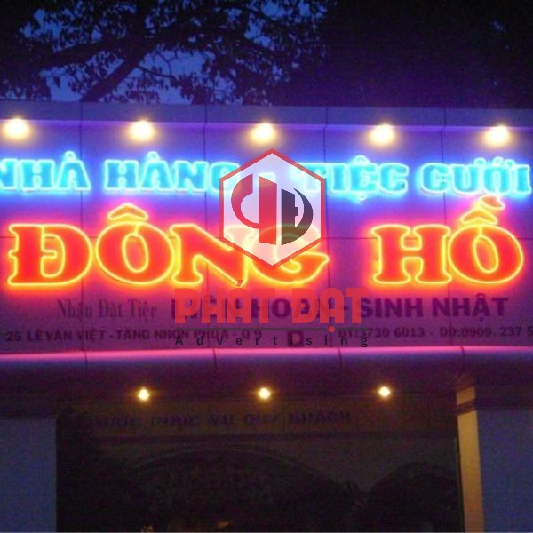 Quy trình làm chữ nhôm nổi có đèn LED