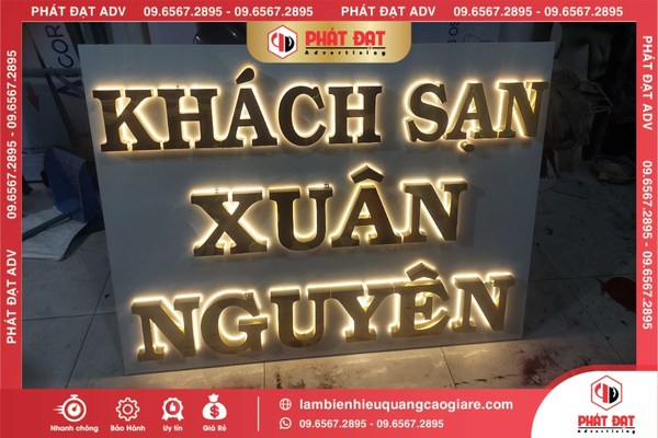 Bảng báo giá gia công chữ nhôm có gờ trọn gói hiện nay