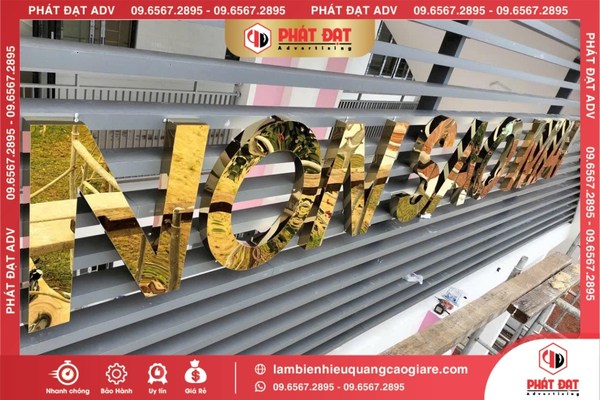 Câu hỏi thường gặp khi gia công chữ nhôm có gờ