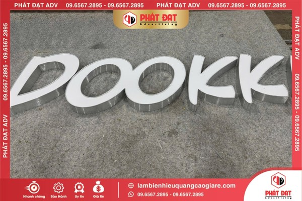 Gia công chữ nhôm có gờ là gì?