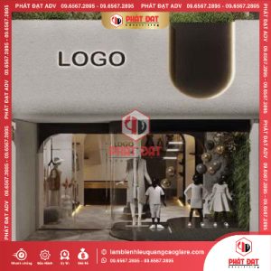 thi công làm bảng hiệu cemboard sơn gai luxury