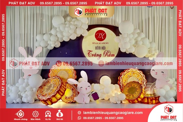 Backdrop Trung Thu cho trường học và trung tâm thiếu nhi
