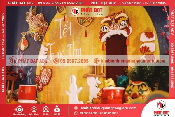 Backdrop Trung Thu cho trường học và trung tâm thiếu nhi