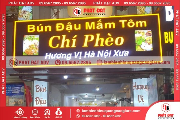 Các loại biển hiệu quảng cáo giá rẻ Bình Thạnh phổ biến
