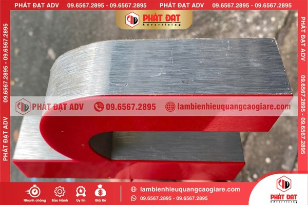 Các loại gia công chữ nhôm phổ biến