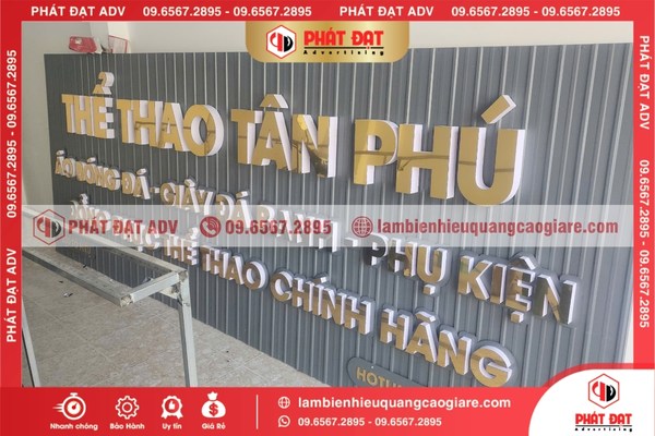 Các mẫu biển hiệu quảng cáo giá rẻ Tân Phú được ưa chuộng