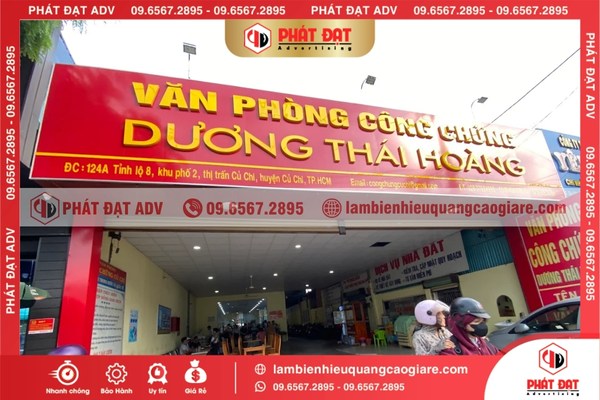 Những lỗi thường gặp khi làm biển hiệu quảng cáo giá rẻ Củ Chi