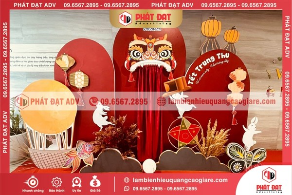 Quy trình gia công làm backdrop Trung Thu chuyên nghiệp, sắc nét