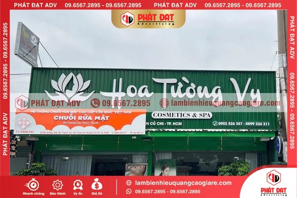 Quy trình thi công biển hiệu quảng cáo giá rẻ Củ Chi chuyên nghiệp