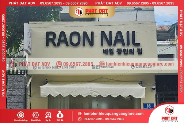 Quy trình thiết kế & thi công biển hiệu quảng cáo giá rẻ Thủ Đức