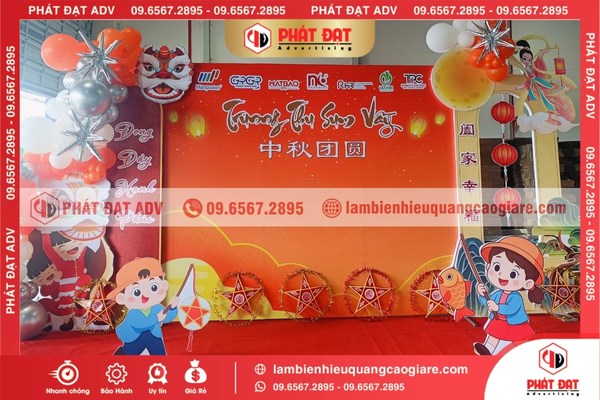 Tổng hợp các mẫu backdrop Trung Thu theo từng chủ đề
