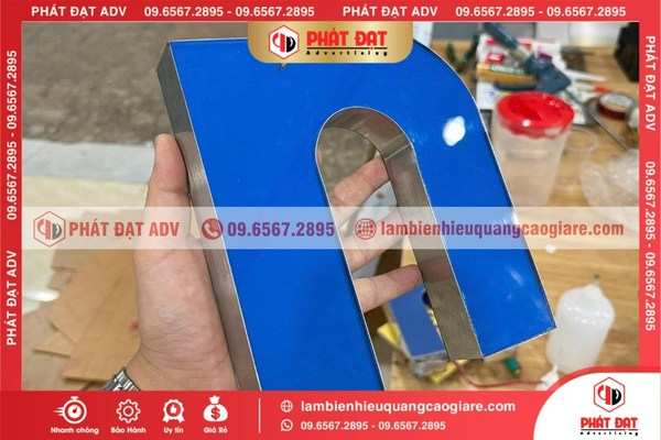 Ứng dụng phổ biến của chữ nổi hông nhôm trong quảng cáo