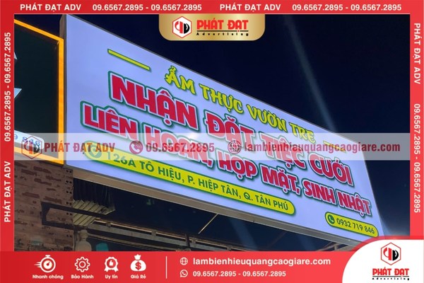 Ưu điểm khi làm biển hiệu quảng cáo giá rẻ Tân Phú