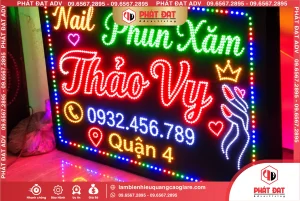 Làm Biển LED Quận 4 Phun Xăm Thảo Vy Mẫu Đẹp, Giá Tốt