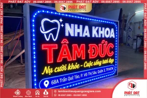 Làm Biển LED Quận 3 Nha Khoa Tâm Đức Mẫu Đẹp, Giá Tốt