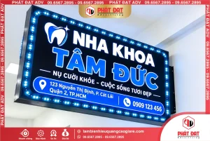 Làm biển LED Quận 2 Nha Khoa Tâm Đức | Mẫu đẹp, nổi bật, giá tốt