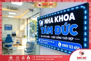Làm biển LED Quận 2 Nha Khoa Tâm Đức | Mẫu đẹp, nổi bật, giá tốt