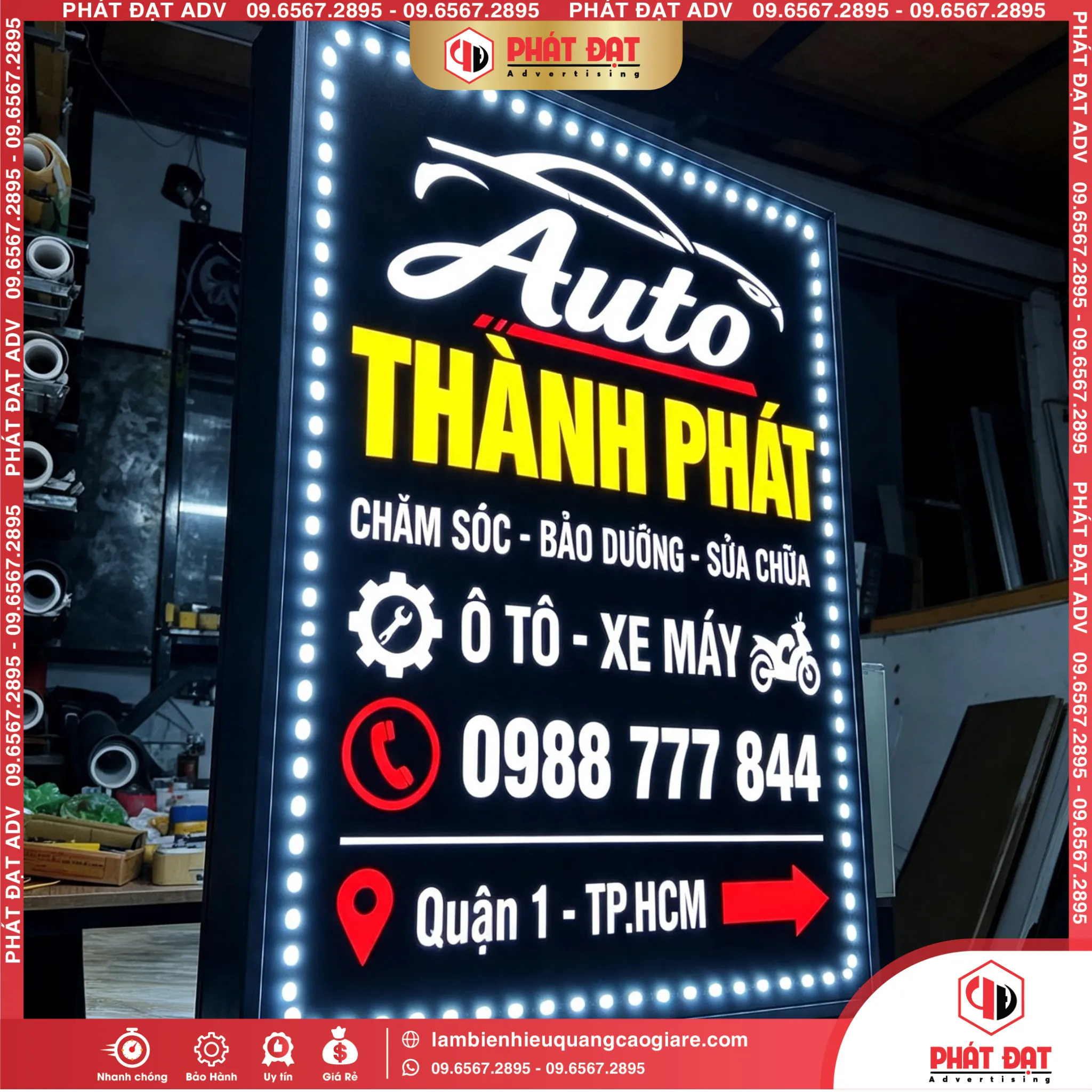Làm Biển LED Quận 1 Auto Thành Phát Đẹp, Nổi Bật