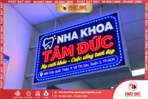 Làm Biển LED Quận 3 Nha Khoa Tâm Đức Mẫu Đẹp, Giá Tốt