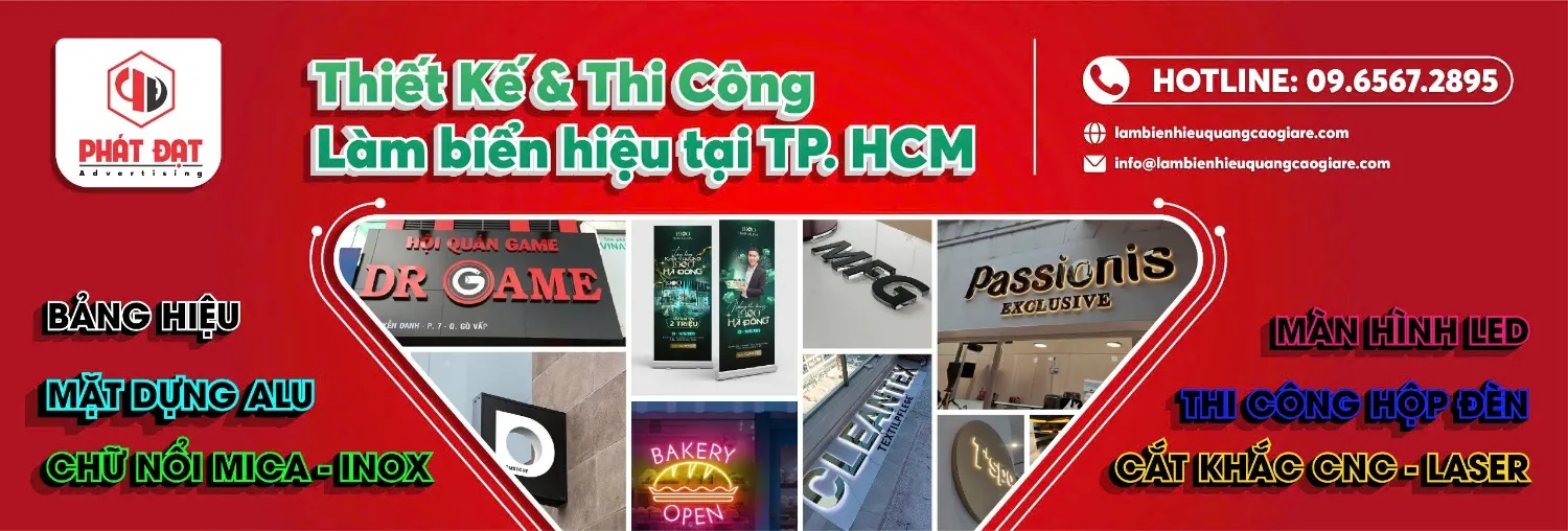 Làm bảng hiệu quảng cáo trọn gói