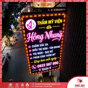 Làm Biển LED Quận 6 Thẩm Mỹ Viện Mẫu Đẹp, Sang Trọng, Giá Tốt